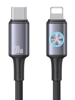 ΚΑΛΩΔΙΟ USAMS Lightning σε USB-C SJ753, 30W, 480Mbps, 1.2m, μαύρο