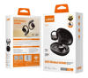 ΑΚΟΥΣΤΙΚΑ BLUETOOTH LDNIO earphones με θήκη φόρτισης T11, OWS, Φ15mm, 50/450mAh, μαύρα