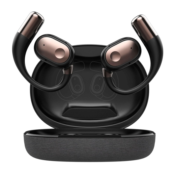 ΑΚΟΥΣΤΙΚΑ BLUETOOTH LDNIO earphones με θήκη φόρτισης T11, OWS, Φ15mm, 50/450mAh, μαύρα