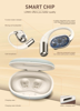 ΑΚΟΥΣΤΙΚΑ BLUETOOTH LDNIO earphones με θήκη φόρτισης T11, OWS, Φ15mm, 50/450mAh, μαύρα
