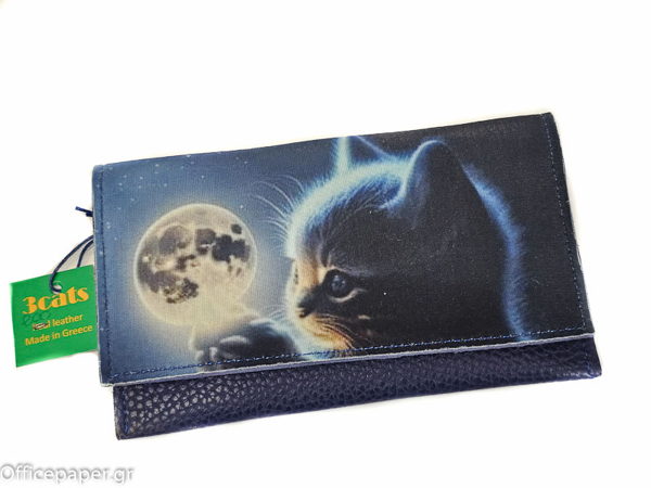 ΚΑΠΝΟΘΗΚΗ ΓΝΗΣΙΟ ΔΕΡΜΑ 8Χ15.5CM Νο K9 3CATS  ΔΙΑΦΟΡΑ ΣΧΕΔΙΑ made in Greece