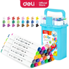 ΜΑΡΚΑΔΟΡΟΣ ΣΧΕΔΙΟΥ-ΖΩΓΡΑΦΙΚΗΣ DELI COLORFUN 24ΤΕΜ ΔΙΠΛΗ ΜΥΤΗ ΣΕ ΜΠΕΛ ΠΛΑΣΤΙΚΟ ΚΟΥΤΙ C187-24