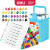 ΜΑΡΚΑΔΟΡΟΣ ΣΧΕΔΙΟΥ-ΖΩΓΡΑΦΙΚΗΣ DELI COLORFUN 36ΤΕΜ ΔΙΠΛΗ ΜΥΤΗ ΣΕ ΜΠΕΛ ΠΛΑΣΤΙΚΟ ΚΟΥΤΙ C187-36