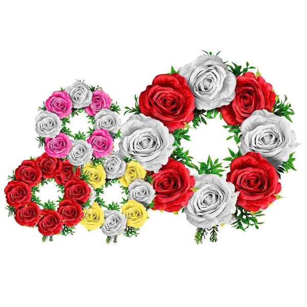 ΣΤΕΦΑΝΙ ΓΑΡΥΦΑΛΑ Φ40cm ΚΟΚΚΙΝΟ 73-1551