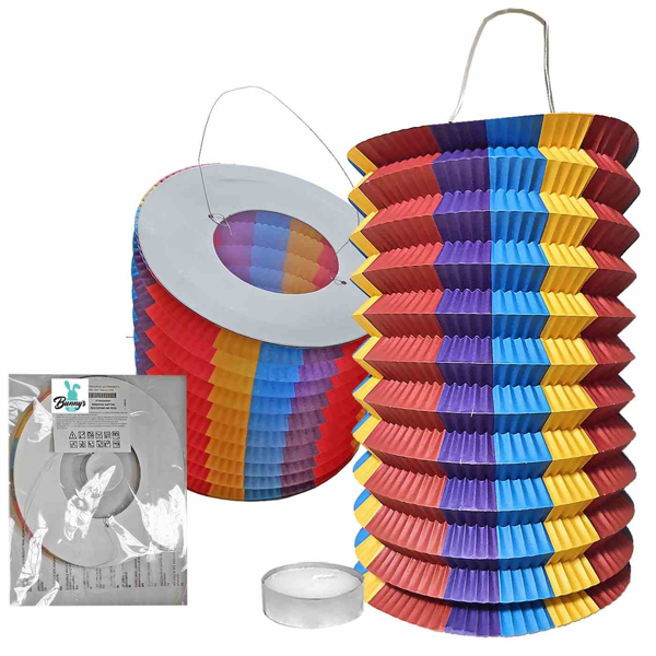 ΦΑΝΑΡΑΚΙ ΠΑΣΧΑ ΜΕ ΡΕΣΩ ΧΡΩΜΑΤΙΣΤΟ ΥΨΟΣ 25cm  φ16cm 73-220