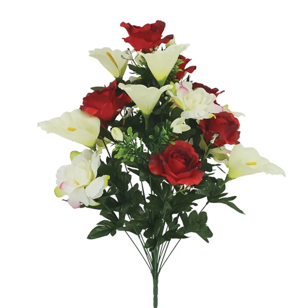 ΜΠΟΥΚΕΤΟ KOKKINO ΜΙΞ ΤΡΙΑΝΤΑΦΥΛΛΟ-ΚΑΛΛΑΣ X24 - Υ58cm 00-24717-1