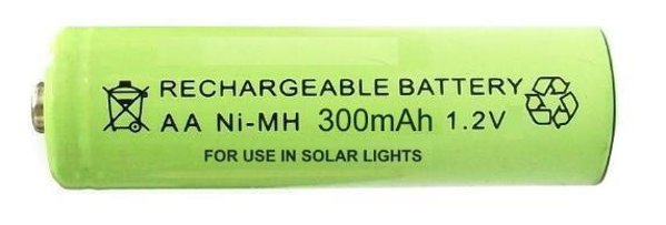 ΜΠΑΤΑΡΙΕΣ ΓΙΑ ΦΩΤΙΣΤΙΚΑ ΚΗΠΟΥ ΑΑ  1,2V 300mAh Ni-Mh ΕΠΑΝΑΦΟΡΤΡΙΖΟΜΕΝΕΣ