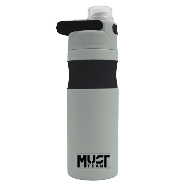 ΘΕΡΜΟΣ ΑΝΟΞΕΙΔΩΤΟ MUST TEAM ΓΚΡΙ ΑΝΟΙΧΤΟ -ΜΑΥΡΟ 500 ML ΜΕ ΧΕΡΟΥΛΙ ΣΤΟ ΣΤΟΜΙΟ 000587495