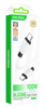 ΚΑΛΩΔΙΟ USB TO C USB-C σε USB-C KSC-998, σιλικόνης, 100W, 480Mbps, 1m, ΛΕΥΚΟ