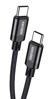 ΚΑΛΩΔΙΟ USB TO C USB-C σε USB-C KSC-970, 60W, 480Mbps, 1m, μαύρο