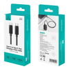 ΚΑΛΩΔΙΟ  USB-C σε USB-C ,SJ780, 60W, 480Mbps, 1m, μαύρο