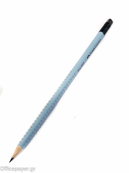 ΜΟΛΥΒΙ FABER CASTEL GRIP 2001 ME ΓΟΜΑ BLUE LIGHT B=2