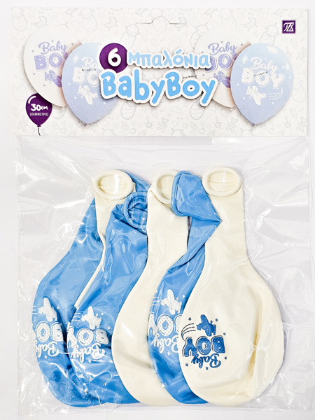 ΜΠΑΛΟΝΙΑ BABYBOY 30EK. TIMH SET 6 TEMAXIA