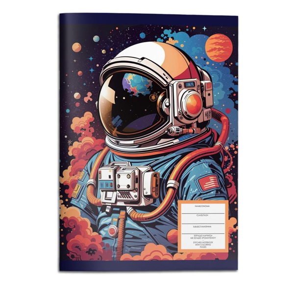 ΤΕΤΡΑΔΙΟ ΚΑΡΦΙΤΣΑ FOOTBALL ASTRONAUT 17X25 40Φ 2 ΣΧΕΔΙΑ 2026 000587403