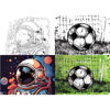ΤΕΤΡΑΔΙΟ ΚΑΡΦΙΤΣΑ FOOTBALL ASTRONAUT 17X25 40Φ 2 ΣΧΕΔΙΑ 2026 000587403