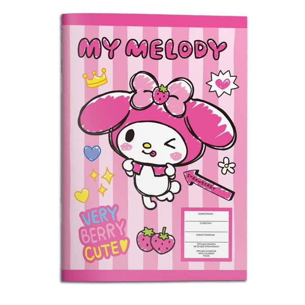 ΤΕΤΡΑΔΙΟ ΚΑΡΦΙΤΣΑ MY MELODY 17X25 40Φ 2 ΣΧΕΔΙΑ 2026 000490297