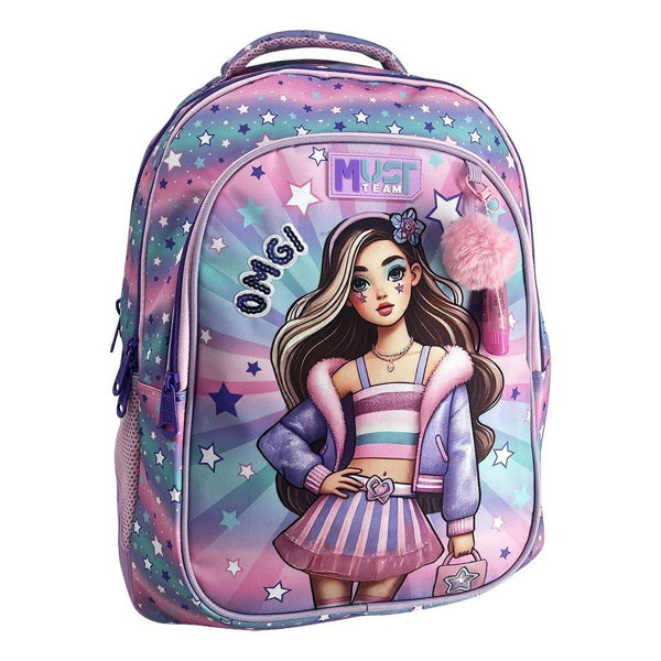 ΤΣΑΝΤΑ ΠΛΑΤΗΣ ΔΗΜΟΤΙΚΟΥ MUST TEAM FASHION GIRL ΜΕ 3 ΘΗΚΕΣ 32x18x43 εκ. 000587226
