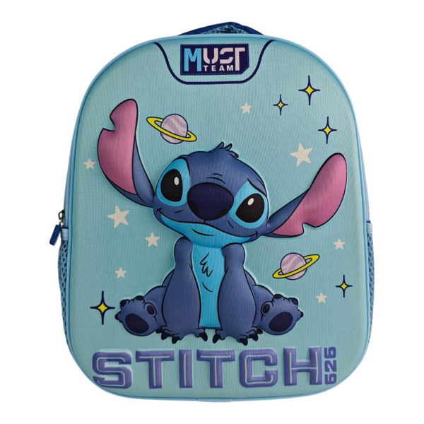 ΣΧΟΛΙΚΗ ΤΣΑΝΤΑ ΠΛΑΤΗΣ ΝΗΠΙΟΥ DISNEY STITCH MUST TEAM 3D ΕVA 1 ΘΗΚΗ 000565944 2026