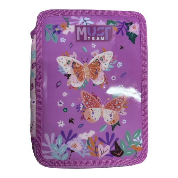 ΚΑΣΕΤΙΝΑ MUST TEAM 15x5x21 εκ. ΔΙΠΛΗ ΓΕΜΑΤΗ BUTTERFLIES LILAC  000587246