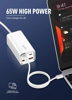 ΦΟΡΤΙΣΤΗΣ ΜΠΡΙΖΑΣ LDNIO σταθμός φόρτισης A4610C, 2x USB-C & 2x USB, 65W, PD/QC, λευκός