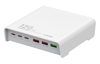 ΦΟΡΤΙΣΤΗΣ ΜΠΡΙΖΑΣ LDNIO σταθμός φόρτισης Q605, 3x USB-C & 3x USB, 120W, PD/QC, λευκός