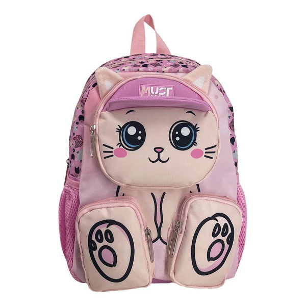 Σ4ΧΟΛΙΚΗ ΤΣΑΝΤΑ ΠΛΑΤΗΣ ΝΗΠΙΟΥ MUST TEAM CAT PINK 2 ΘΗΚΕΣ 000587308