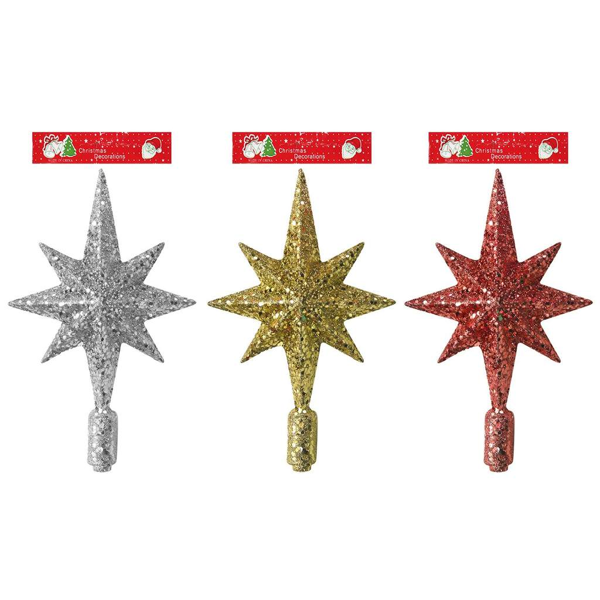 ΚΟΡΥΦΗ ΑΣΤΡΟ ΠΕΦΤΑΣΤΕΡΙ GLITTER 25cm Xmasfest