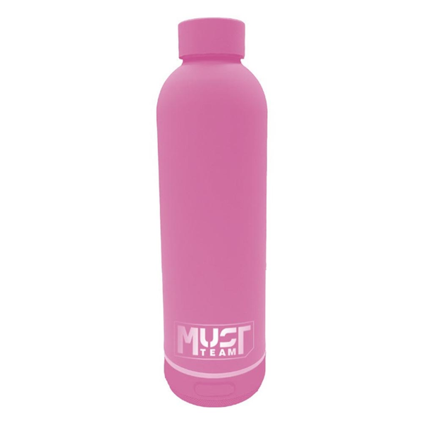 ΘΕΡΜΟΣ ΑΝΟΞΕΙΔΩΤΟ MUST TEAM 500ML ΡΟΖ ME HXEIO BLUETOOTH 000587607