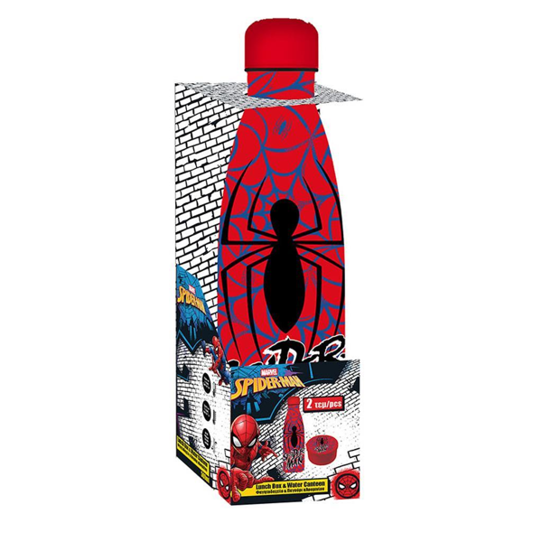 ΦΑΓΗΤΟΔΟΧΕΙΟ PP 130ML & ΠΑΓΟΥΡΙ ΑΝΟΞΕΙΔΩΤΟ 500ML ΣΕΤ SPIDERMAN 000508792