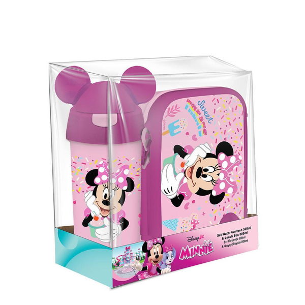 ΦΑΓΗΤΟΔΟΧΕΙΟ PP 800ML & ΠΑΓΟΥΡΙ PP 500ML ΣΕΤ MINNIE 000565923