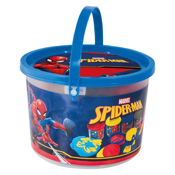 ΠΛΑΣΤΕΛΙΝΗ SPIDERMAN MARVEL ΚΟΥΒΑΔΑΚΙ 4 ΒΑΖΑΚΙΑ ΚΑΙ 8 ΕΡΓΑΛΕΙΑ  200GR +3ΕΤΩΝ 1045-0303