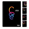 ΤΕΤΡΑΔΙΟ ΣΠΙΡΑΛ SKAG BLACK&COLOR  17X25 60Φ*120σελ. ΘΕΜΑΤΑ 2