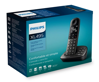ΤΗΛΕΦΩΝΟ ΑΣΥΡΜΑΤΟ PHILIPS XL4951DS/34 ελληνικό μενού, τηλεφωνητής, μαύρο
