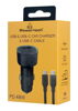 ΦΟΡΤΙΣΤΗΣ AYTOKINHTOY POWERTECH PT-1230, καλώδιο, USB/USB-C, 48W, μαύρος