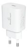 ΦΟΡΤΙΣΤΗΣ ΜΠΡΙΖΑΣ POWERTECH PT-1091, USB-C, PD 20W, λευκός