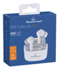 ΑΚΟΥΣΤΙΚΑ BLUETOOTH POWERTECH earphones με θήκη φόρτισης Soul, TWS, ANC, 45/400mAh, λευκά