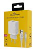 ΦΟΡΤΙΣΤΗΣ ΜΠΡΙΖΑΣ POWERTECH PT-1323 με καλώδιο Lightning, USB, 12W, λευκός