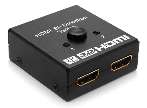 ΑΝΤΑΠΤΟΡΑΣ ΔΙΑΚΟΠΤΗΣ POWERTECH HDMI switch CAB-H112, 2 σε 1, 4K, bidirectional, μαύρο