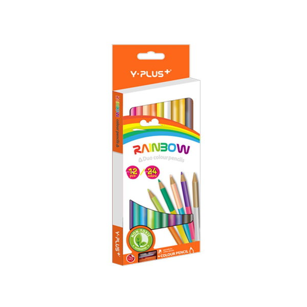 ΞΥΛΟΜΠΟΓΙΑ YPLUS 12-24 TEM ΜΕΓΑΛΗ RAINBOW ΔΙΠΛΗ ΜΥΤΗ ΧΡΩΜΑ  ME ΞΥΣΤΡΑ PC120900