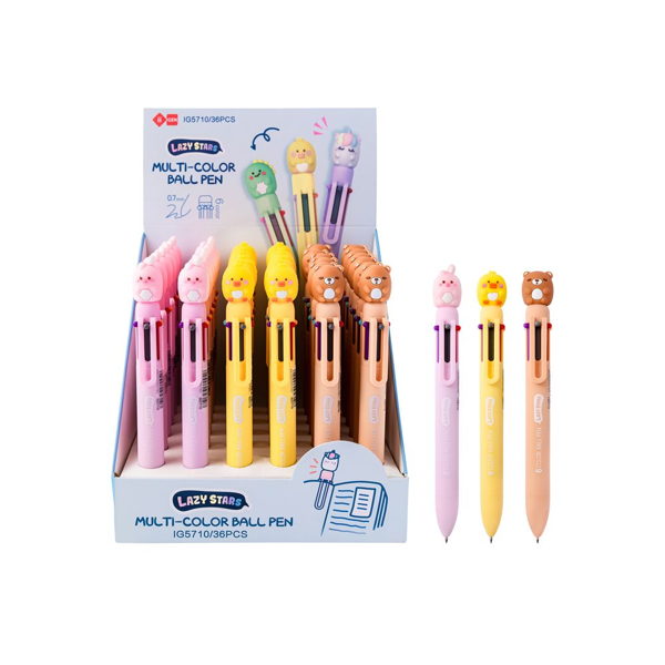 ΣΤΥΛΟ ΠΟΛΥΧΡΩΜΟ SQUISHΥ MULTI-COLOR BALL PEN 0,7mm 6 ΧΡΩΜΑΤΑ IG5710