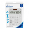 ΑΡΙΘΜΟΜΗΧΑΝΗ MediaRange Calculator with tax function, 12-digit LCD, solar and battery powered, white (MROS191)