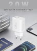ΦΟΡΤΙΣΤΗΣ ΜΠΡΙΖΑΣ POWERTECH PT-778 FAST CHARGE USB & USB-C, PD QC3.0, 20W, λευκός