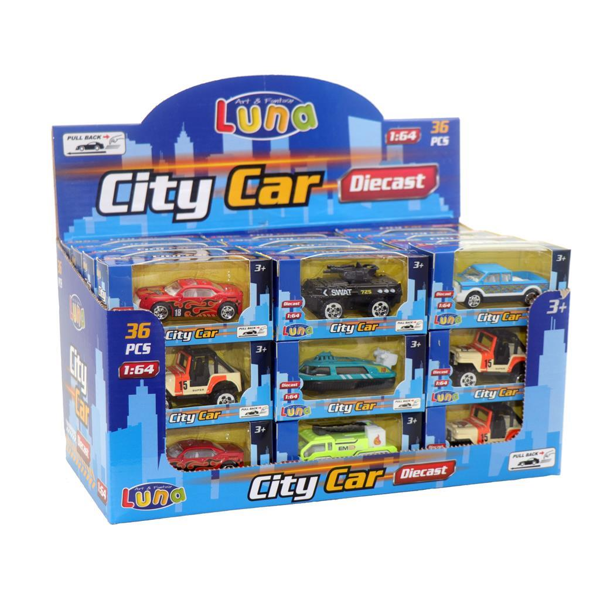 ΟΧΗΜΑ FRICTION CITY 1:64 LUNA 4Χ5Χ10ΕΚ. 000621491  ΔΙΑΦΟΡΑ ΣΧΕΔΙΑ