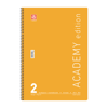 ΤΕΤΡΑΔΙΟ ΣΠΙΡΑΛ ACADEMY 21X29cm B4 2 ΘΕΜΑΤΑ 60φ. ΑΣΟΡΤΙ ΧΡΩΜΑΤΑ 70ΓΡ