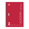 ΤΕΤΡΑΔΙΟ ΣΠΙΡΑΛ ACADEMY 21X29cm B4 2 ΘΕΜΑΤΑ 60φ. ΑΣΟΡΤΙ ΧΡΩΜΑΤΑ 70ΓΡ