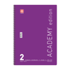 ΤΕΤΡΑΔΙΟ ΣΠΙΡΑΛ ACADEMY 21X29cm B4 2 ΘΕΜΑΤΑ 60φ. ΑΣΟΡΤΙ ΧΡΩΜΑΤΑ 70ΓΡ
