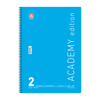 ΤΕΤΡΑΔΙΟ ΣΠΙΡΑΛ ACADEMY 21X29cm B4 2 ΘΕΜΑΤΑ 60φ. ΑΣΟΡΤΙ ΧΡΩΜΑΤΑ 70ΓΡ