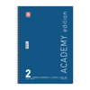 ΤΕΤΡΑΔΙΟ ΣΠΙΡΑΛ ACADEMY 21X29cm B4 2 ΘΕΜΑΤΑ 60φ. ΑΣΟΡΤΙ ΧΡΩΜΑΤΑ 70ΓΡ