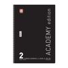 ΤΕΤΡΑΔΙΟ ΣΠΙΡΑΛ ACADEMY 21X29cm B4 2 ΘΕΜΑΤΑ 60φ. ΑΣΟΡΤΙ ΧΡΩΜΑΤΑ 70ΓΡ