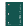 ΤΕΤΡΑΔΙΟ ΣΠΙΡΑΛ ACADEMY 21X29cm Α4 3 ΘΕΜΑΤΑ 90φ. ΑΣΟΡΤΙ ΧΡΩΜΑΤΑ 70ΓΡ